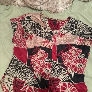 Floral Patchwork Women's Top